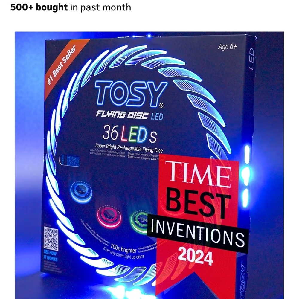 LED Flying Disc - Vibrant Blue